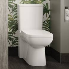 Hudson Reed Arlo White Close Coupled Compact Flush Toilet & Soft C