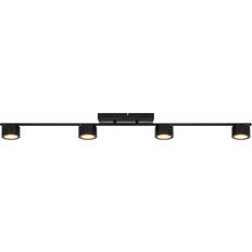 Dimmable Wall Flush Lights Nordlux Clyde 4 Black Wall Flush Light 11.5cm
