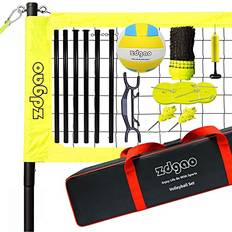 Volleyball Volleyball Net Outdoor Portable Volleyball Set for Backyard with Professional Volleyball Net, Wrap Yarn Volleyball and Pump, Boundary Line, Carry Bag