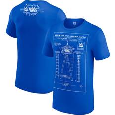 PlayStation 2 Games WWE Money In The Bank 2023 Blueprint T-Shirt – Blau – Herren