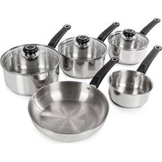 Heat Resistant Handles Cookware Sets Morphy Richards Equip Cookware Set with lid 5 Parts