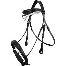 John Whitaker Bridles & Accessories John Whitaker Lynton Leather Snaffle Bridle With Spare Browband