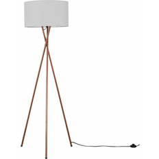 MiniSun Camden Cool Grey Floor Lamp 155cm