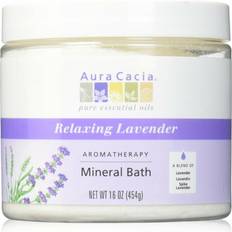 Jars Bubble Bath Aura Cacia Relaxing Lavender Aromatherapy Mineral Bath 454g