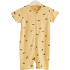 Lindex Baby Pyjamas with Bumblebees - Light Dusty Yellow