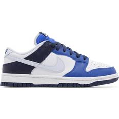 Nike 43 ⅓ - Unisex Trainers Nike Dunk Low - White/Football Grey/Game Royal/Midnight Navy