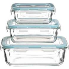 Transparent Kitchen Storage Northix 5five Glass Square Storage Clip Top Box Food Container