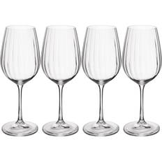 Wood Glasses Mikasa Treviso Crystal White Wine Glass 4pcs