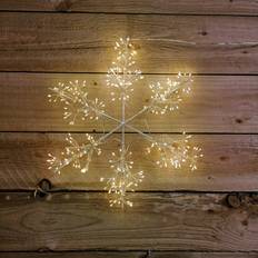 Metal Christmas Lights Samuel Alexander 300 Microbrights Snowflake Silhouette Christmas Lamp