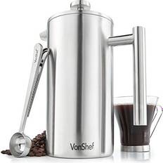 VonHaus Stainless Steel 12 Cup15L Double Walled Satin