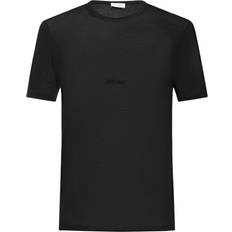 Saint Laurent Logo embroidered T-shirt black