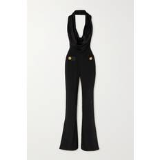 Balmain Jumpsuits & Overalls Balmain Cowl-Neck Flared Jumpsuit - Black