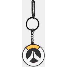 Polyester Keychains Difuzed Overwatch logo - rubber keychain multicolor