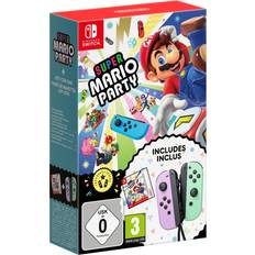 Nintendo Nintendo Switch Games Nintendo Super Mario Party + Purple & Pastel Green Joy-Con Bundle (Switch)