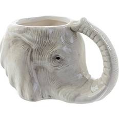 Puckator Novelty Ceramic Shaped Head Elephant Mug
