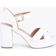 Heeled Sandals Carvela Serafina Platform Heel Sandals White