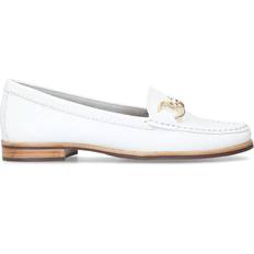 White Loafers Carvela 'Click' Leather Flats White