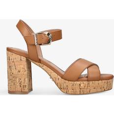 Brown Heeled Sandals Carvela Women's Heels Brown Leather Serafina