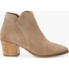 Dune London 'Parlor' Suede Ankle Boots Light Sand