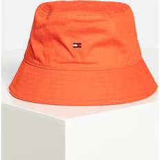 Men - Orange Hats Tommy Hilfiger Flag Bucket Hat Orange