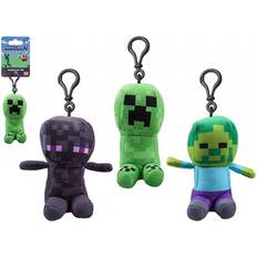 Minecraft 13cm Plush Character Clip On Styles Vary