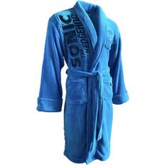 M - Men Sleepwear Sega Sonic Bathrobe Dressing Gown Belt Fleece Robe