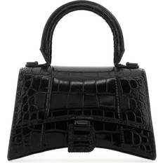 Balenciaga Handbags Balenciaga Black Leather Xs Hourglass Handbag Black
