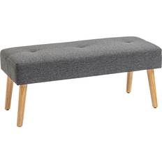 Linen Benches Homcom Multifunctional Bed Tufted Storage Bench