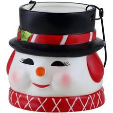 Mr. Christmas 5 Nostalgic Ceramic Container Snowman Decoration