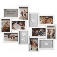 Plastic Photo Frames Gr8 Home Large Embossed 12-Picture Wall-Mounted Collage Photo Frame