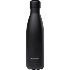 QWETCH Isolierte All Black 500ml Wasserflasche 0.5L