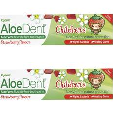 Optima aloe dent fluoride-free childrens toothpaste strawberry