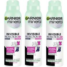 Garnier Deodorants Garnier 3x mineral invisible black white anti transpirant floral scent