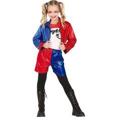 Fiestas Guirca Children Dangerous Glam Harley Quinn Costume