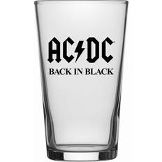 Black Beer Glasses AC/DC Back Beer Glass