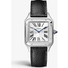 Cartier CRWSSA0023 Santos-Dumont Small Model Stainless-steel and Leather