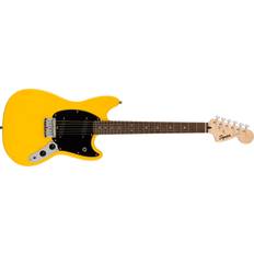 Squier FSR Sonic Mustang, Graffiti Yellow Electric Guitar