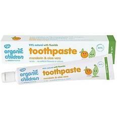 Green People organic children mandarin and aloe vera fluoride toothpaste