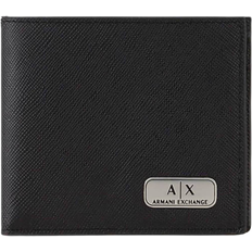 Armani Exchange Plate Logo Wallet - Black