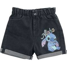 Disney Trousers Children's Clothing Lilo & Stitch Kids Shorts black denim