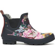 Joules Womens Wellibob Short Wellington Chelsea Boots Navy Florals