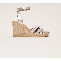 Silver Espadrilles Phase Eight Women's Leather Strappy Espadrilles