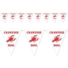 Beistle 54435 Crawfish Boil Pennant Banner, Pack Of 12