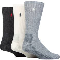 Ralph Lauren Socks Ralph Lauren Mens Pair Cushioned Comfort Sole Technical Sport Socks Charcoal White Grey Assorted