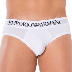 Men - White Knickers Emporio Armani herr Slip Bokstav ikoniska logotypband, Vit