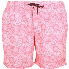 Jack & Jones Men Swimwear Jack & Jones Plus Fiji Paisley Swim Shorts Hot Coral Colour: