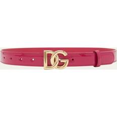 Pink Belts Dolce & Gabbana DG logo belt cyclamen