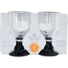 Grey Wine Glasses Flamefield Bella Acrylic Goblets Wine Glass 4pcs