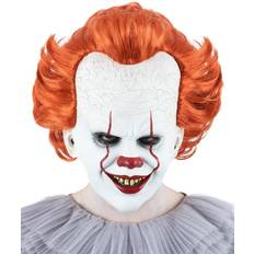 White Head Masks Fancy Dress Smiffys It chapter pennywise mask