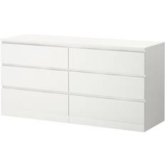 Chest of Drawers Ikea MALM White Chest of Drawer 160x78cm